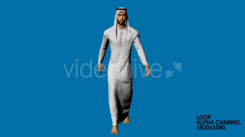 Arab Man 3d Motion Videohive 12683762 Motion Graphics Image 1