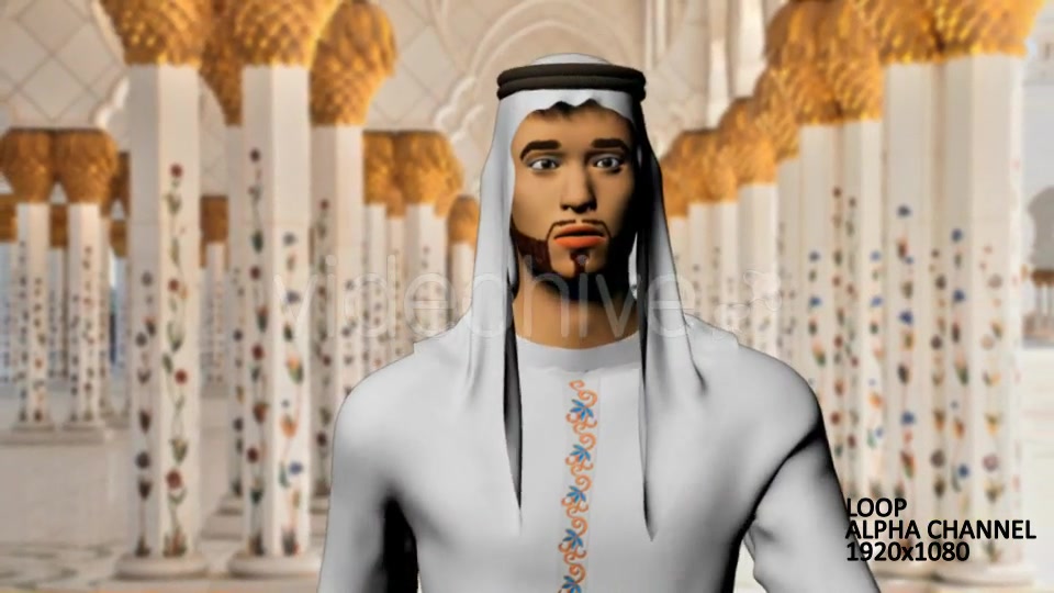 Arab Man 3d Motion Videohive 12683762 Motion Graphics Image 7