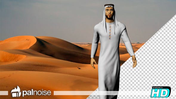 Arab Man 3d Motion - Videohive 12683762 Download