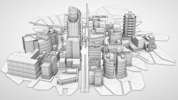 Architecture Blueprint City Background - Download Videohive 19713397