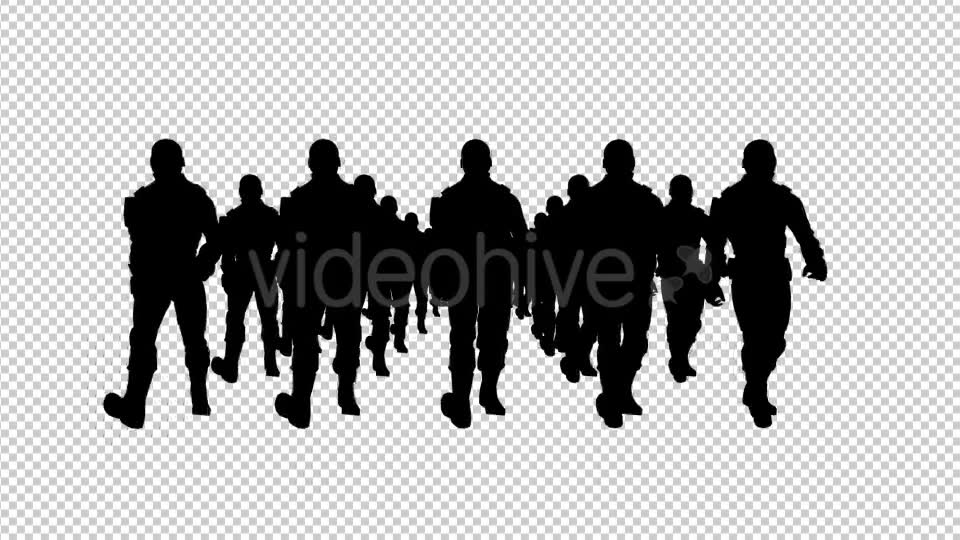 Armed Soldiers Silhouette Videohive 19963188 Motion Graphics Image 2