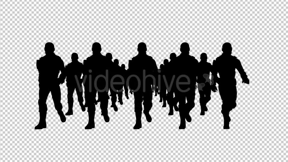 Armed Soldiers Silhouette Videohive 19963188 Motion Graphics Image 3
