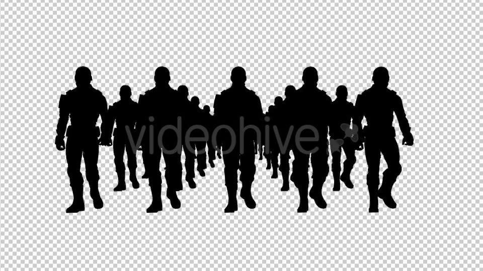 Armed Soldiers Silhouette Videohive 19963188 Motion Graphics Image 4