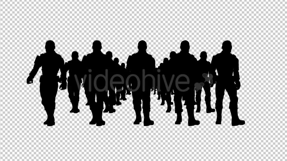 Armed Soldiers Silhouette Videohive 19963188 Motion Graphics Image 5