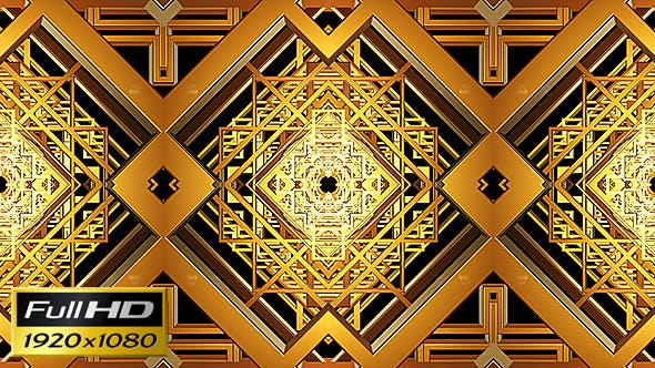 Art Deco Kaleidoscope Loop Background - Videohive 20478505 Download