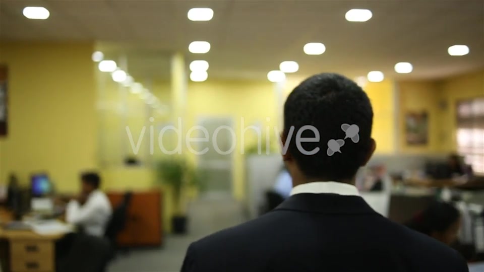 Asian Man Walking Through Office  Videohive 16394093 Stock Footage Image 10