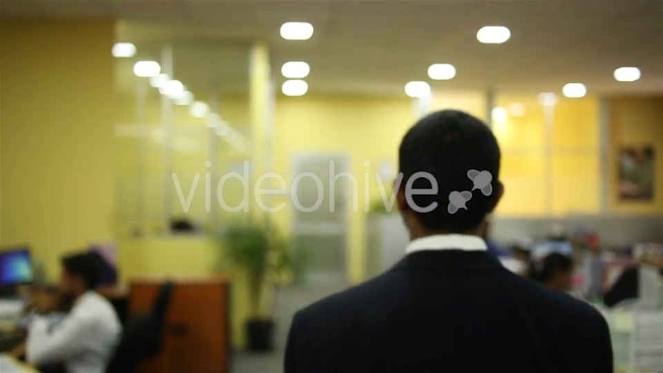 Asian Man Walking Through Office  Videohive 16394093 Stock Footage Image 11