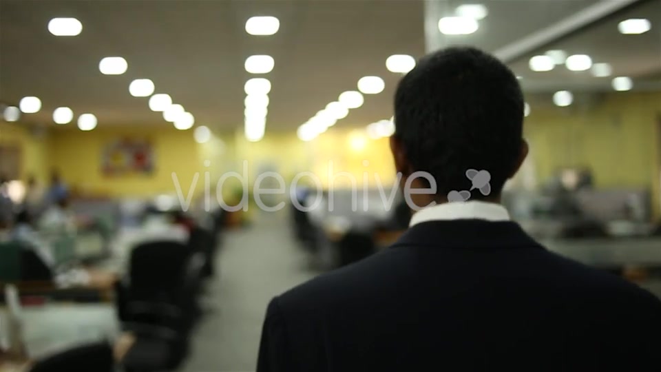 Asian Man Walking Through Office  Videohive 16394093 Stock Footage Image 3