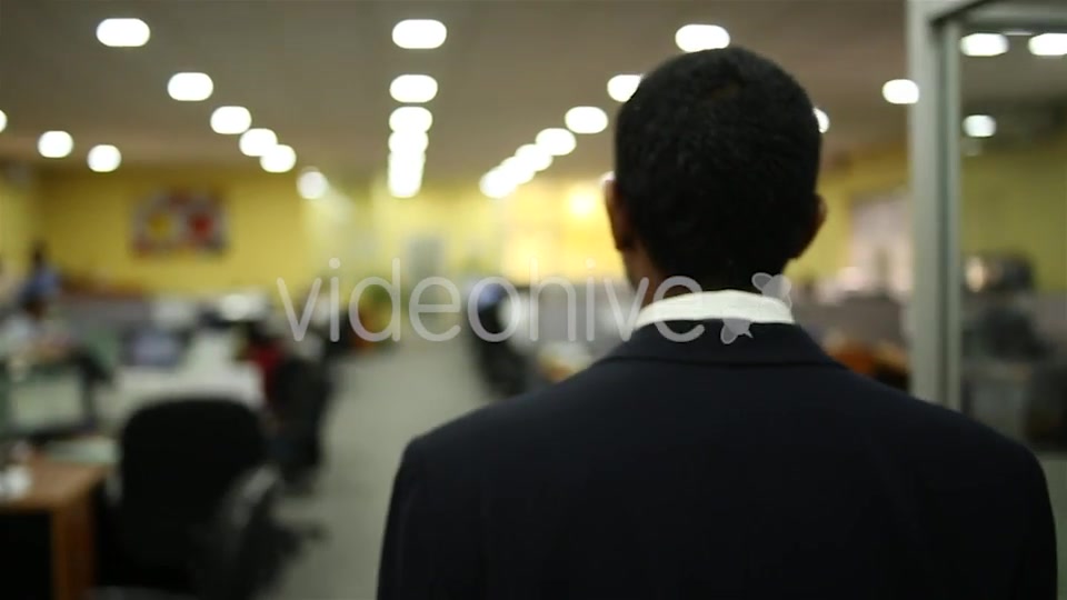 Asian Man Walking Through Office  Videohive 16394093 Stock Footage Image 4