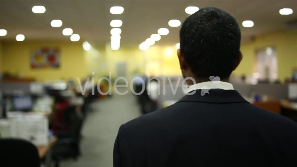 Asian Man Walking Through Office  Videohive 16394093 Stock Footage Image 5