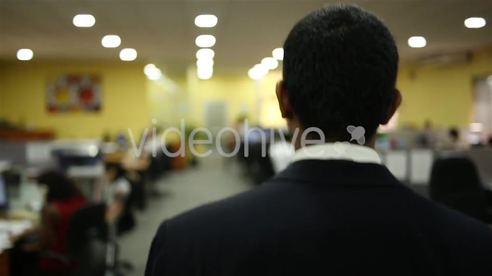 Asian Man Walking Through Office  Videohive 16394093 Stock Footage Image 6