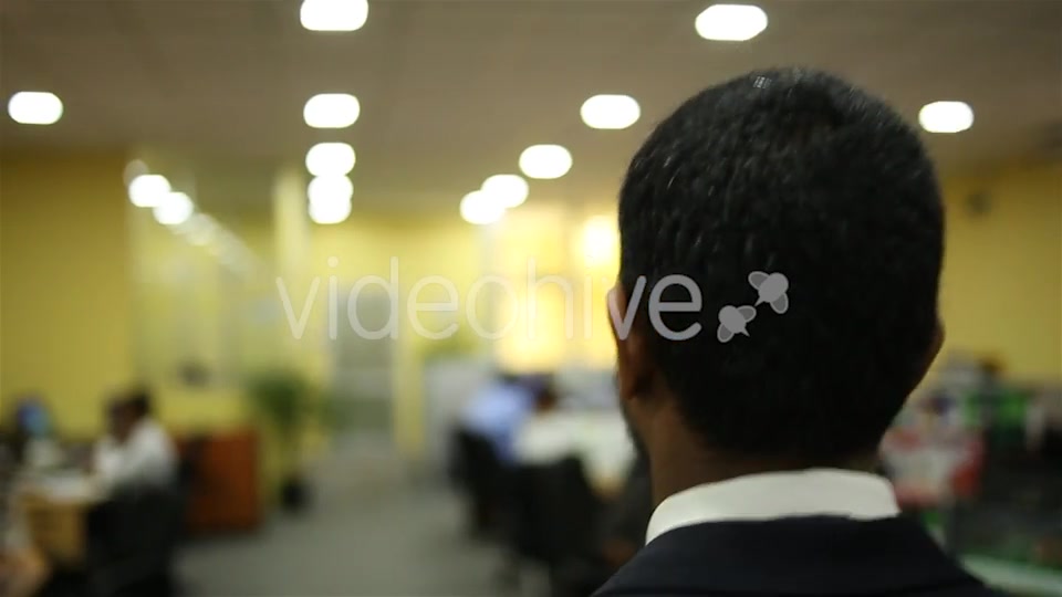 Asian Man Walking Through Office  Videohive 16394093 Stock Footage Image 9