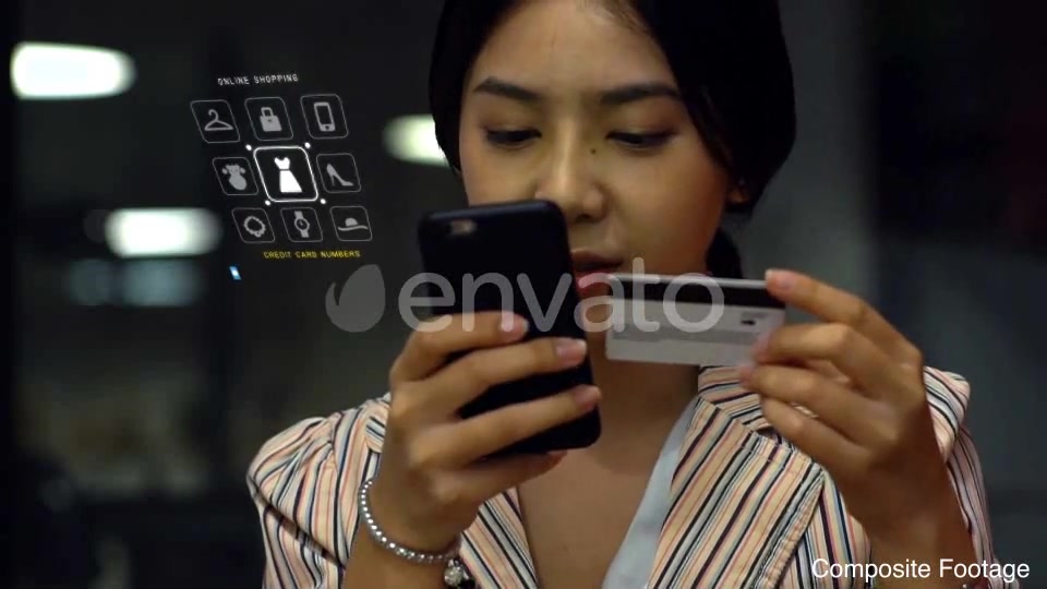 Asian Teenage Girl Using a Mobile Phone to Buy Online Products Videohive 21879990 Motion Graphics Image 3
