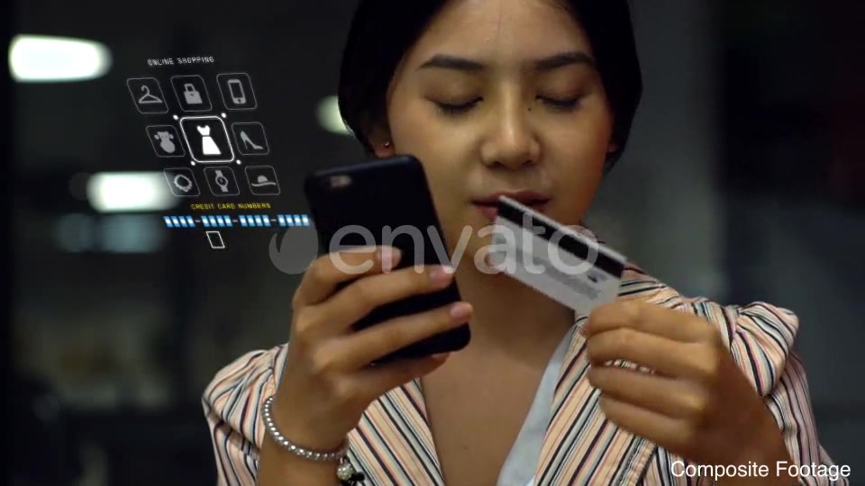 Asian Teenage Girl Using a Mobile Phone to Buy Online Products Videohive 21879990 Motion Graphics Image 4