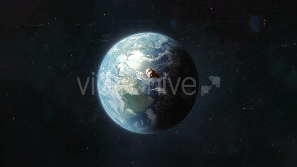Asteroid Approaching the Planet Earth Videohive 21388281 Motion Graphics Image 5