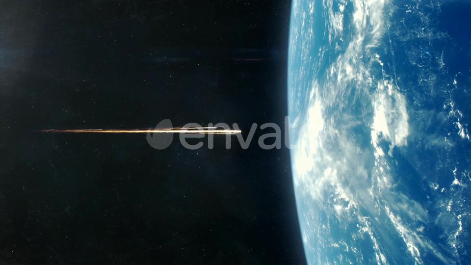 Asteroid Impact on Planet Earth Blue Videohive 21833866 Motion Graphics Image 7