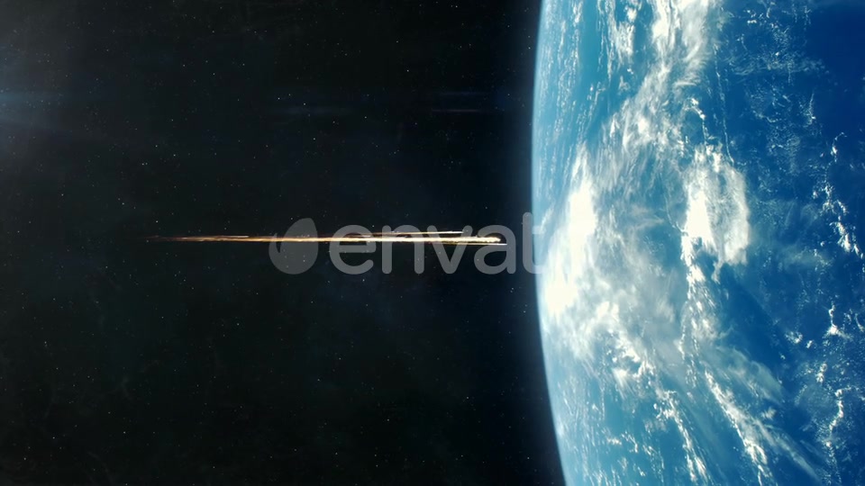 Asteroid Impact on Planet Earth Blue Videohive 21833866 Motion Graphics Image 8