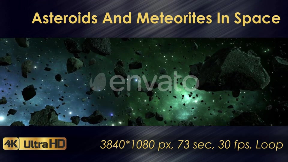 Asteroids And Meteorites In Space Videohive 22570699 Motion Graphics Image 10