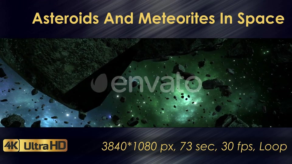 Asteroids And Meteorites In Space Videohive 22570699 Motion Graphics Image 11