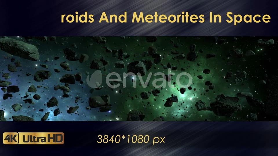 Asteroids And Meteorites In Space Videohive 22570699 Motion Graphics Image 2
