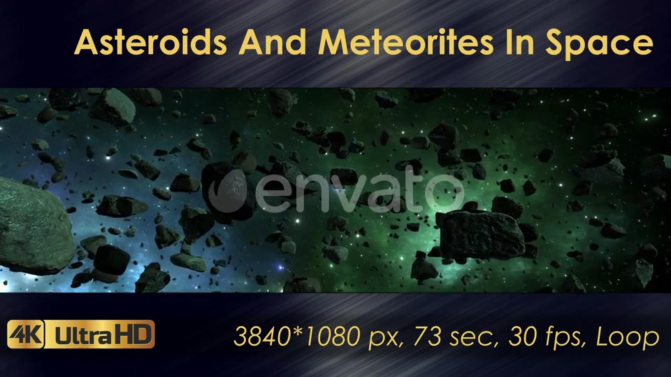 Asteroids And Meteorites In Space Videohive 22570699 Motion Graphics Image 3