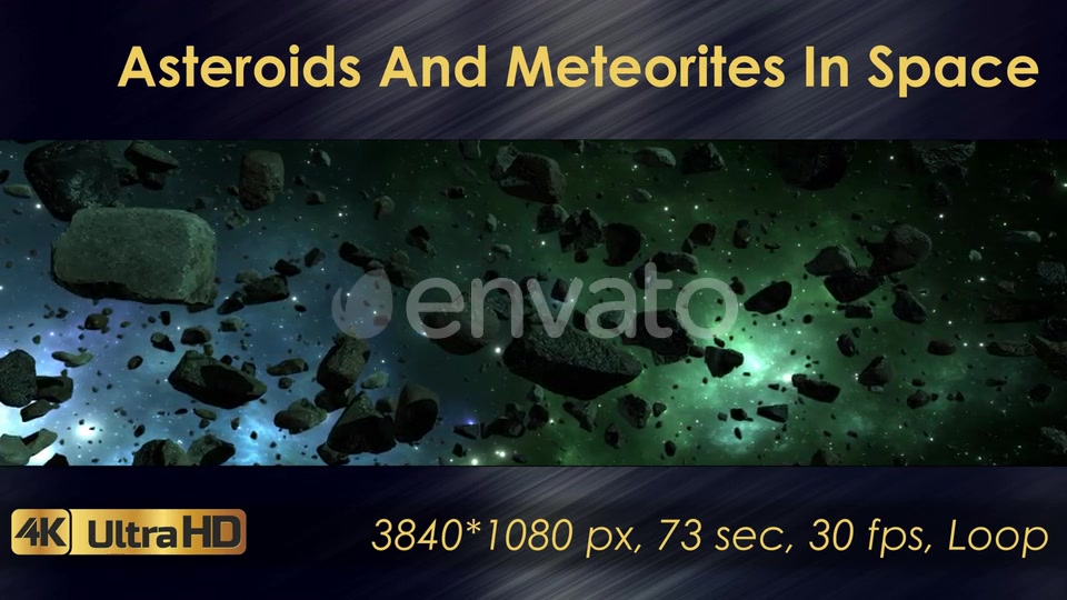Asteroids And Meteorites In Space Videohive 22570699 Motion Graphics Image 4