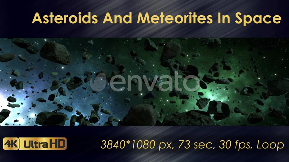 Asteroids And Meteorites In Space Videohive 22570699 Motion Graphics Image 5