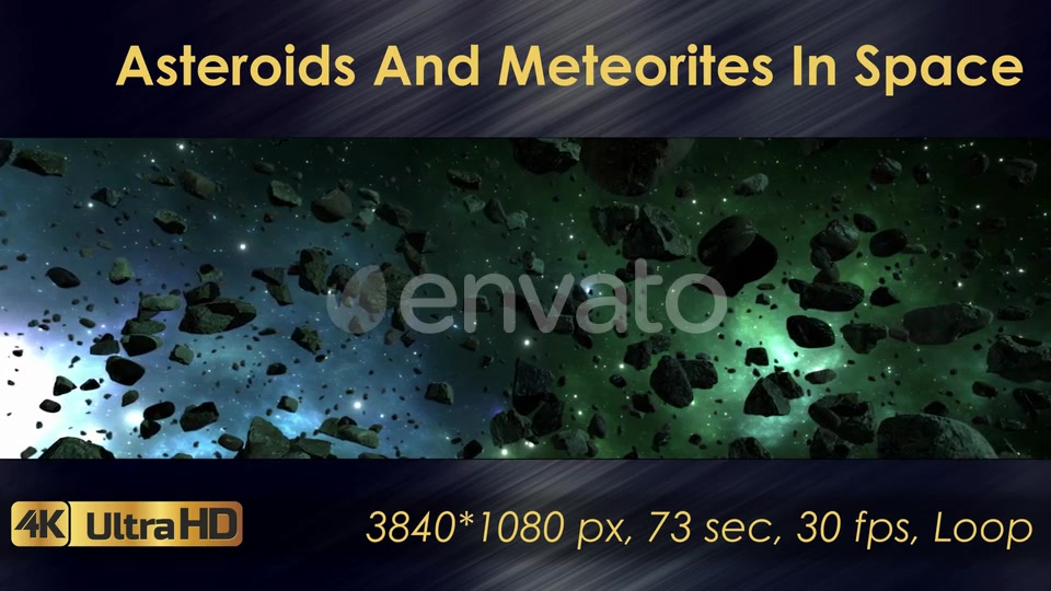 Asteroids And Meteorites In Space Videohive 22570699 Motion Graphics Image 6
