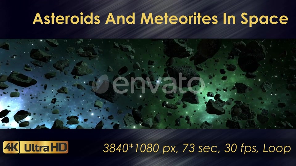 Asteroids And Meteorites In Space Videohive 22570699 Motion Graphics Image 7