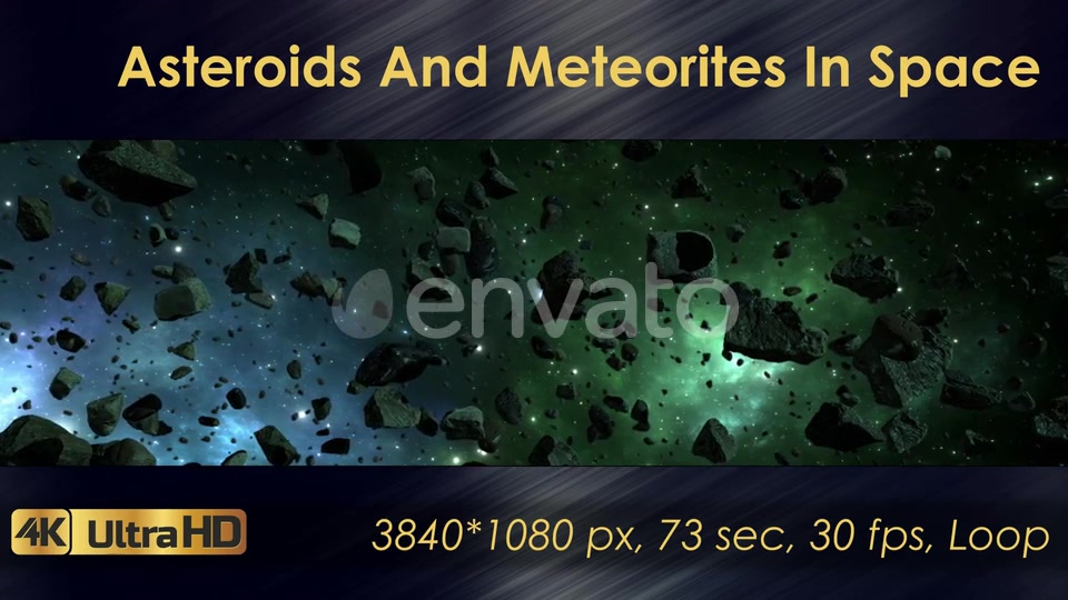 Asteroids And Meteorites In Space Videohive 22570699 Motion Graphics Image 8