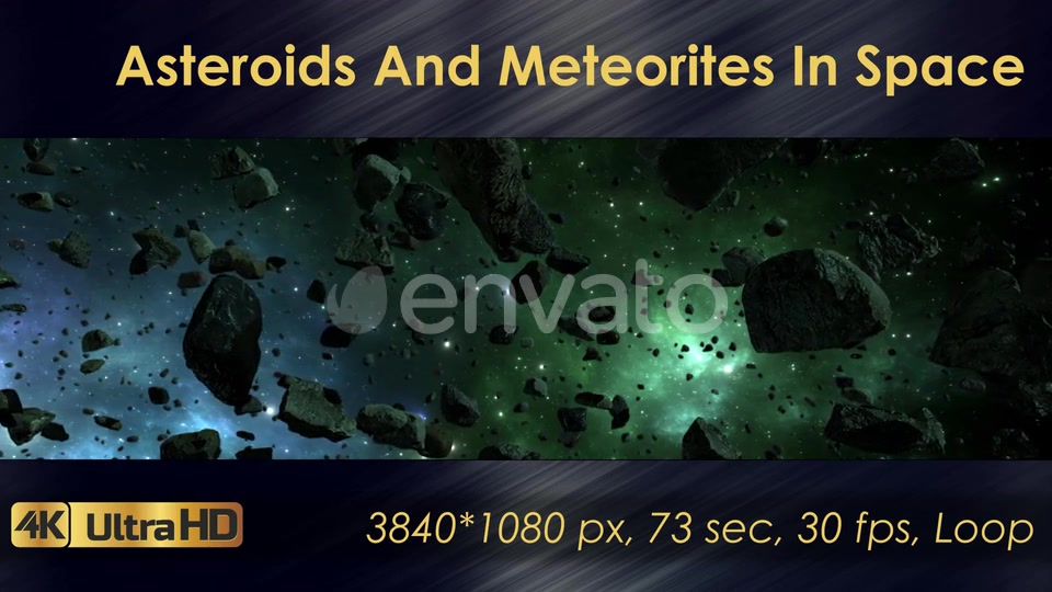 Asteroids And Meteorites In Space Videohive 22570699 Motion Graphics Image 9