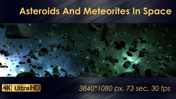 Asteroids And Meteorites In Space - Videohive Download 22570699