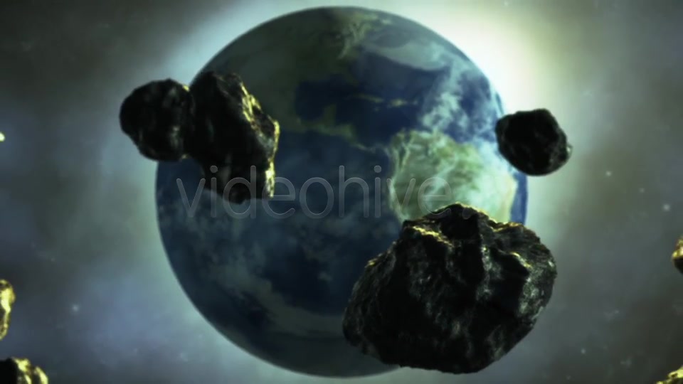 Asteroids are Flying to the Earth Videohive 8586610 Motion Graphics Image 3