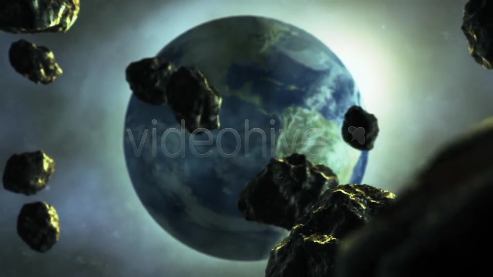 Asteroids are Flying to the Earth Videohive 8586610 Motion Graphics Image 4