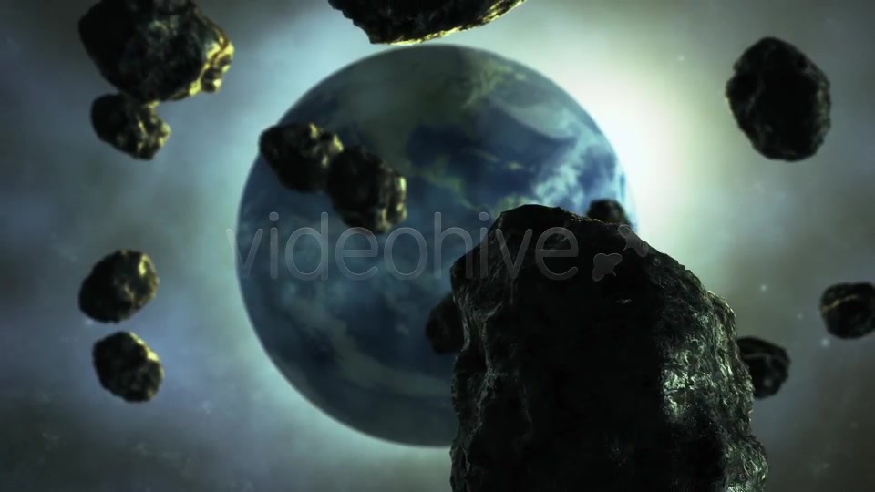 Asteroids are Flying to the Earth Videohive 8586610 Motion Graphics Image 5