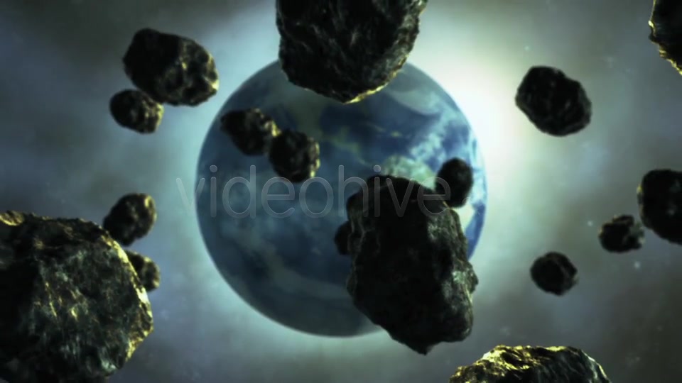 Asteroids are Flying to the Earth Videohive 8586610 Motion Graphics Image 6