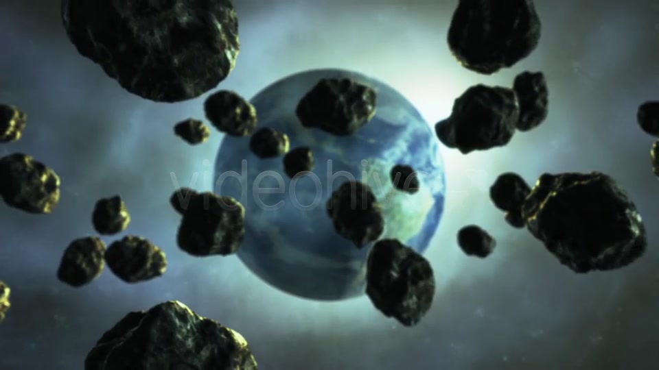 Asteroids are Flying to the Earth Videohive 8586610 Motion Graphics Image 9