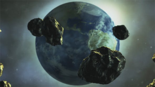Asteroids are Flying to the Earth - 8586610 Download Videohive