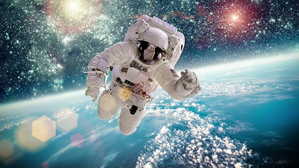 Astronaut In Outer Space - 12954770 Download Videohive