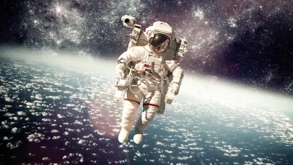 Astronaut In Outer Space Against The Planet Earth Videohive 15330844 Motion Graphics Image 10