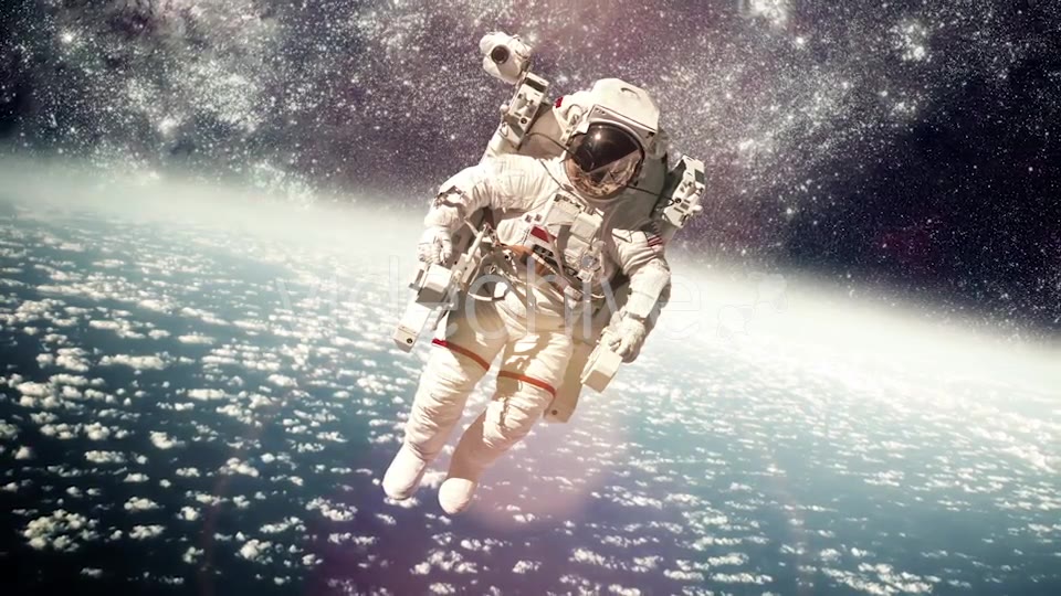 Astronaut In Outer Space Against The Planet Earth Videohive 15330844 Motion Graphics Image 5