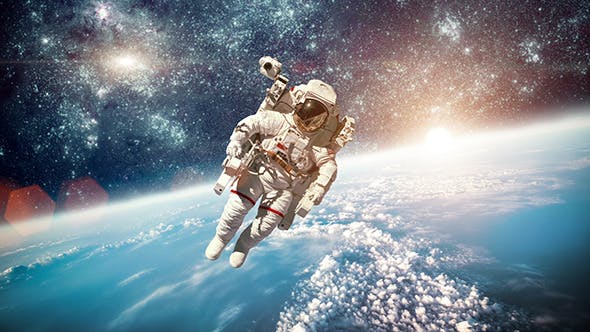 Astronaut In Outer Space - Videohive Download 12902862