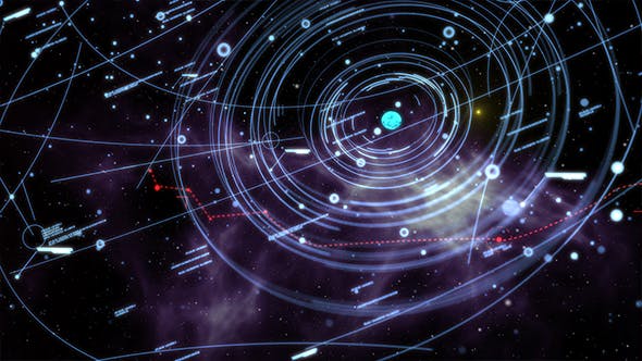 Astronomical Hologram Constellation with Planetary Nebula - Videohive Download 20094716
