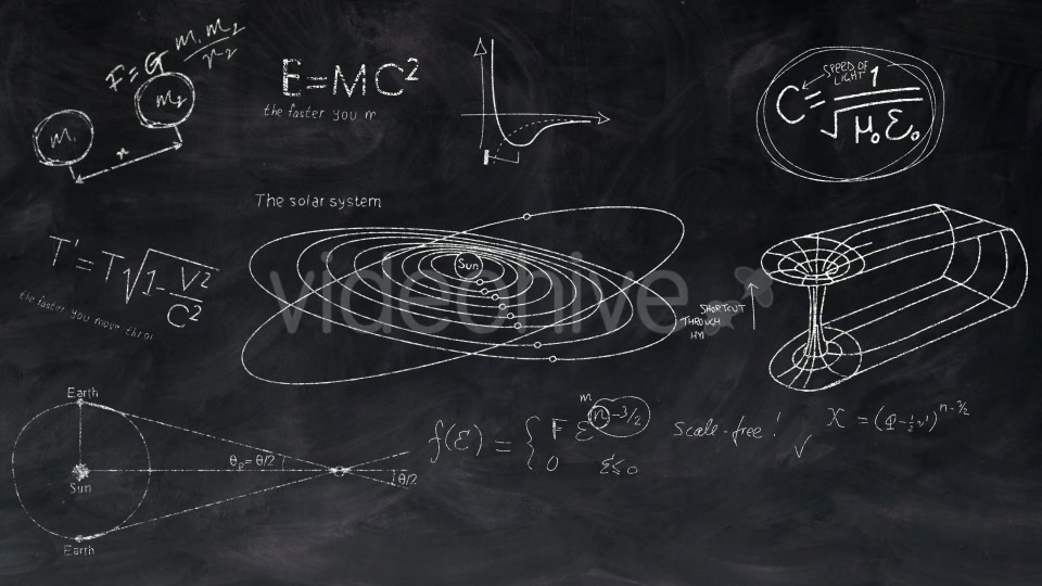 Astronomy and Astrophysics Chalkboard Equations Videohive 11973278 Motion Graphics Image 4