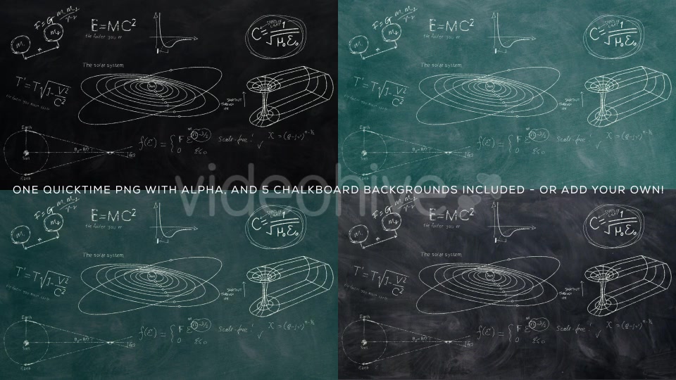 Astronomy and Astrophysics Chalkboard Equations Videohive 11973278 Motion Graphics Image 9