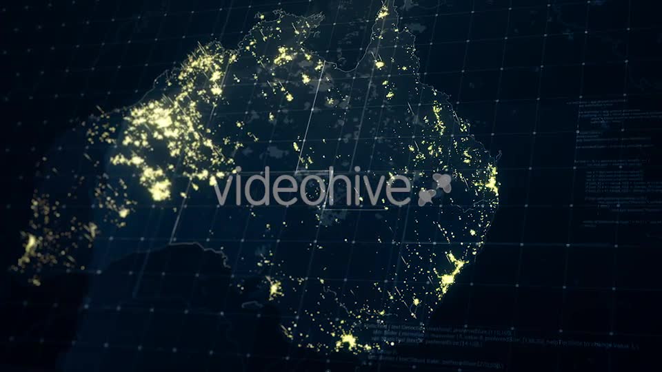 Australia Map at Night HD Videohive 19230065 Motion Graphics Image 9