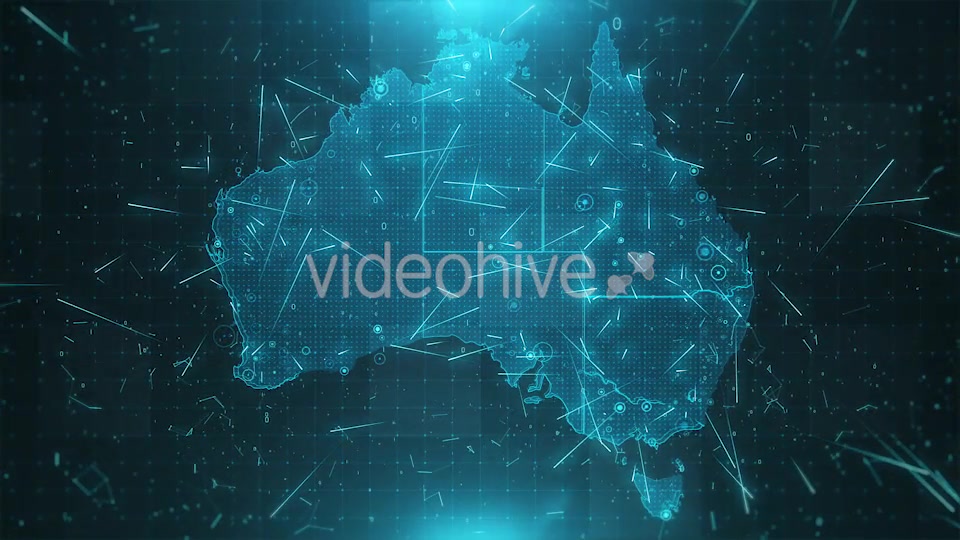 Australia Map Background Cities Connections HD Videohive 18458418 Motion Graphics Image 5