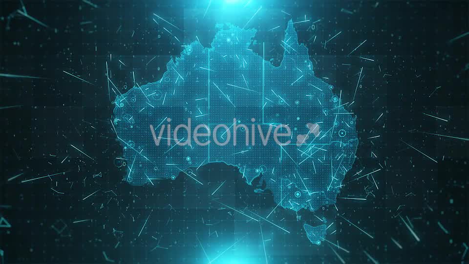 Australia Map Background Cities Connections HD Videohive 18458418 Motion Graphics Image 8