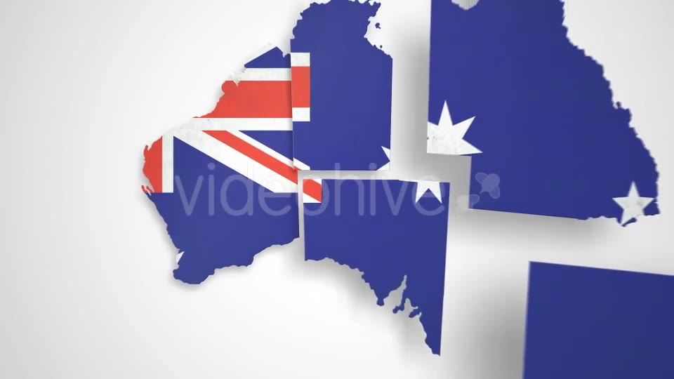 Australia Map States Combine Videohive 14865342 Motion Graphics Image 2