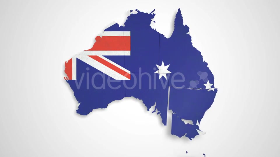 Australia Map States Combine Videohive 14865342 Motion Graphics Image 3
